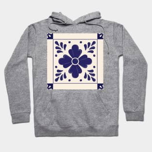 Mexican Talavera Flower by Akbaly Hoodie